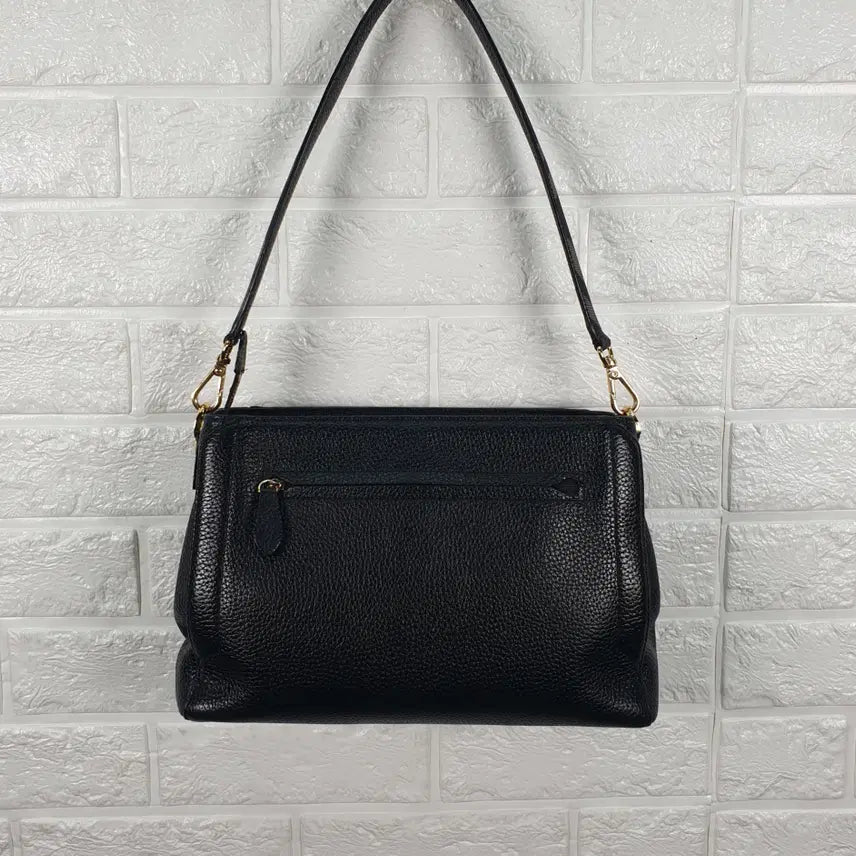 [BUNJANG] DAKS DD Logo Cowhide Shoulder Bag / 닥스 DD로고 소가죽 숄더백