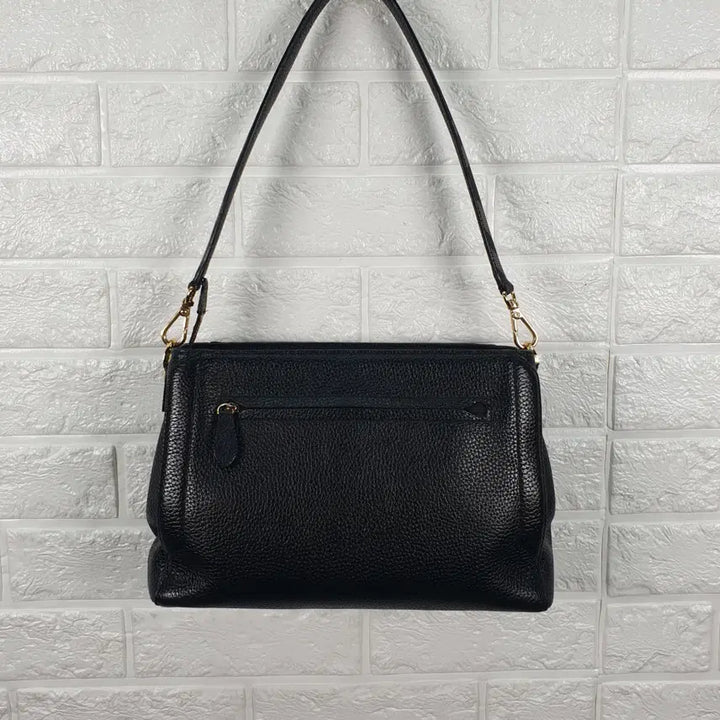 [BUNJANG] DAKS DD Logo Cowhide Shoulder Bag / 닥스 DD로고 소가죽 숄더백