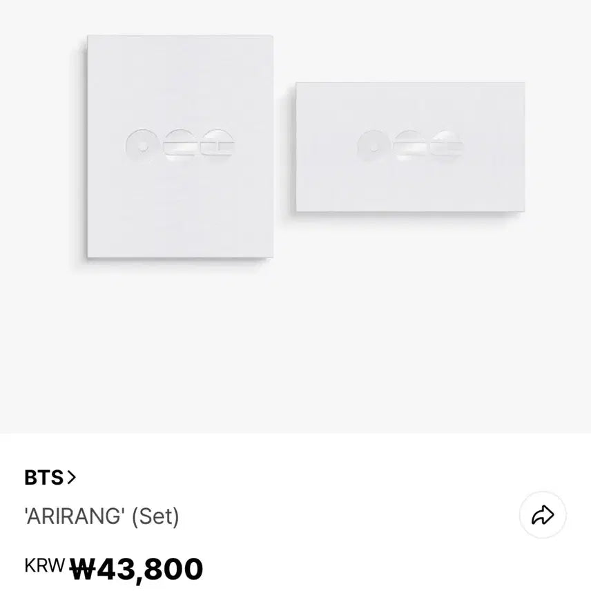 [BUNJANG] BTS Arirang Album Set (Sealed) / 방탄소년단 아리랑 미개봉 앨범 세트 BTS ARIRANG