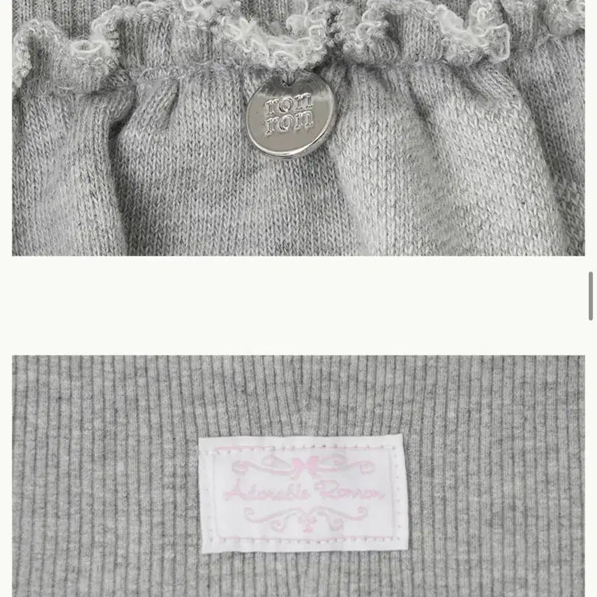 [SOLD OUT] 론론 도트 캉캉 러플 팬츠스커트 그레이