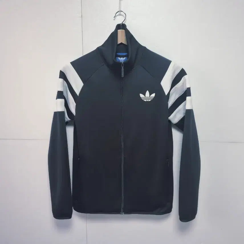 [BUNJANG] Adidas Trefoil Track Top Jacket / 남성 레어 아디다스 불꽃 트레포일 검정 블랙 트랙탑 져지 저지 트레이닝복