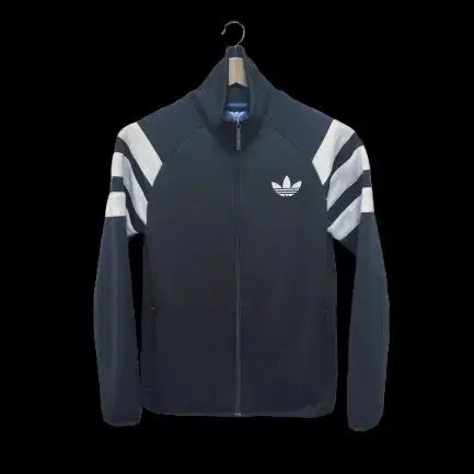 [BUNJANG] Adidas Trefoil Track Top Jacket / 남성 레어 아디다스 불꽃 트레포일 검정 블랙 트랙탑 져지 저지 트레이닝복
