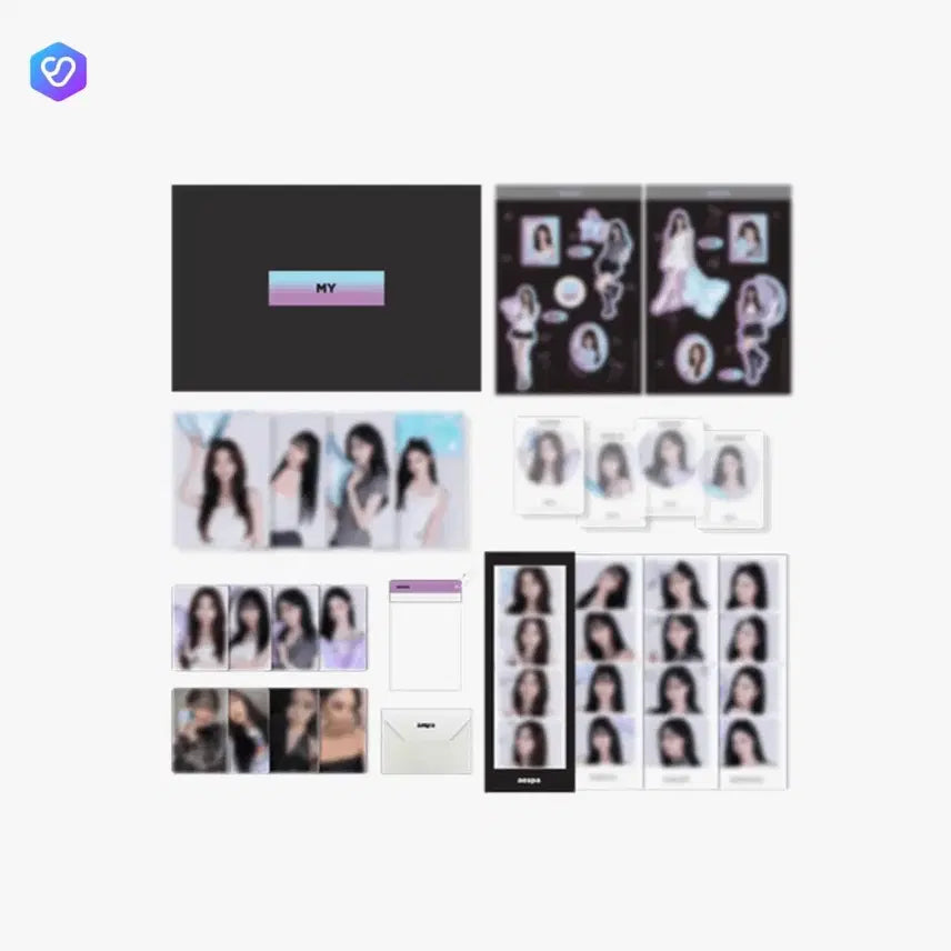 [BUNJANG] aespa MY Membership Kit Photocard Set / 에스파 마이 멤버쉽 키트 카리나 지젤 윈터 닝닝 포카