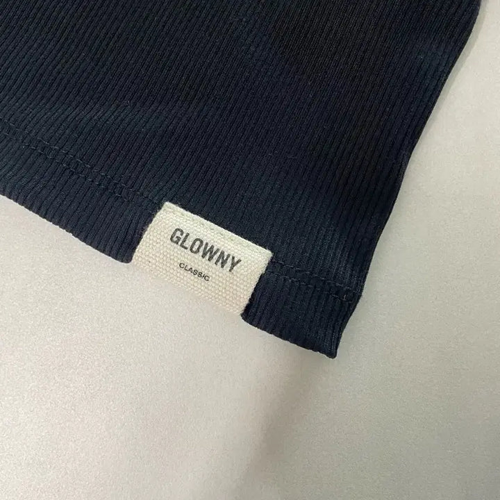 [BUNJANG] GLOWNY Black Ribbed Long Sleeve T-Shirt / GLOWNY 글로니 블랙 골지 긴팔 티셔츠