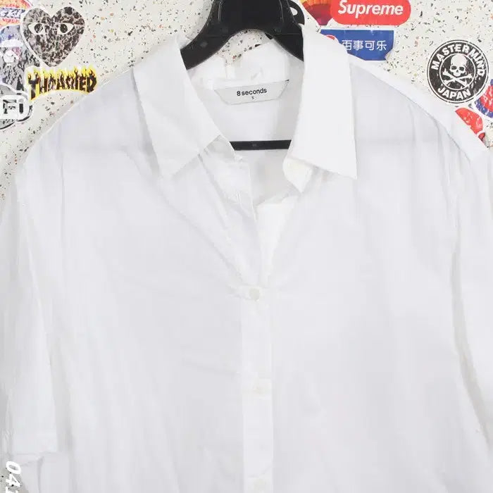 [BUNJANG] 8Seconds Basic White Short-Sleeve Shirt (Women&