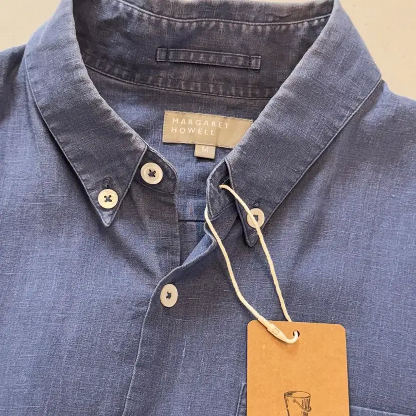 [BUNJANG] Margaret Howell Linen Button-Down Shirt / 마가렛호웰 린넨 버튼다운 셔츠