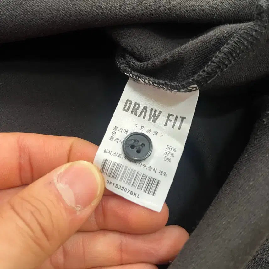 [BUNJANG] Drawfit Black Short Sleeve Polo Shirt L / 드로우핏 블랙 반팔 카라티 L