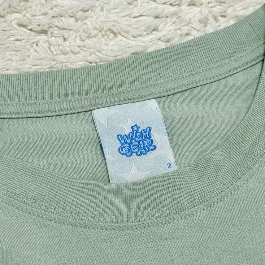 [BUNJANG] Sansan Gear NCT WISH Long Sleeve Light Green T-shirt / 산산기어 엔시티위시 롱슬리브 라이트그린 2 사이즈 콜라보 코어 긴팔티셔츠