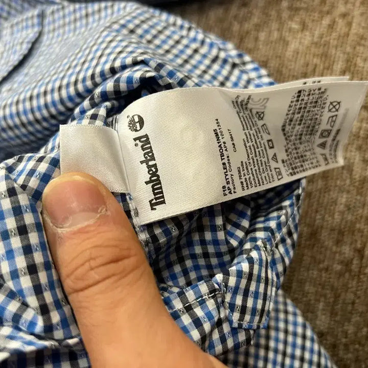 [BUNJANG] Timberland Check Slim Fit Shirt M / 팀버랜드 체크 슬림핏 셔츠 M