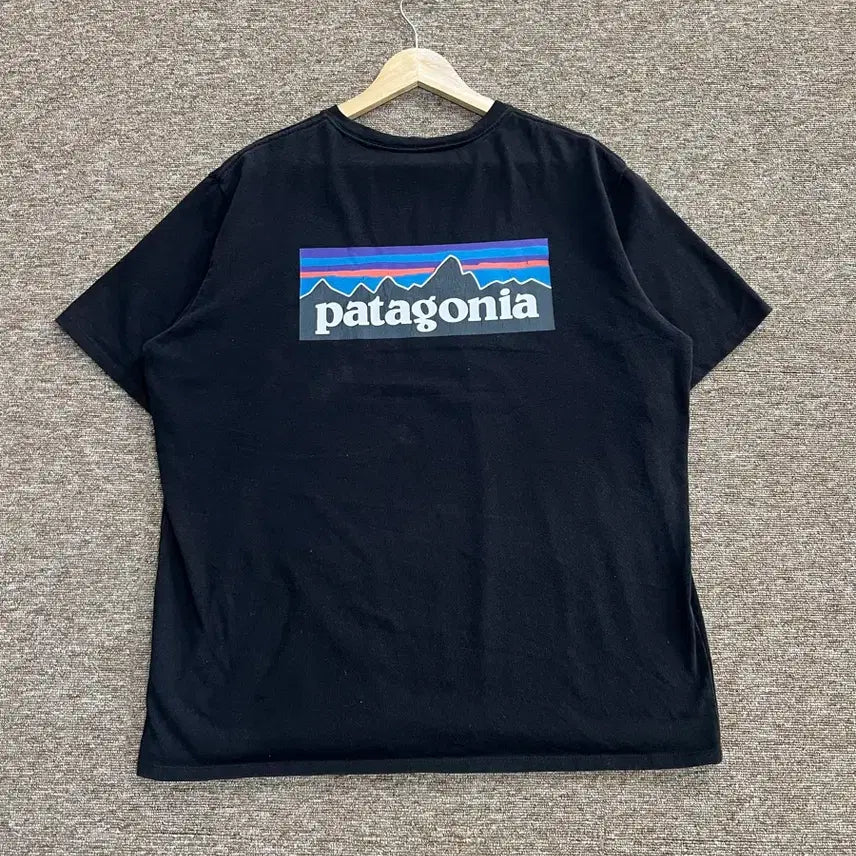 [BUNJANG] Patagonia Black T-Shirt (L Size) / 파타고니아 블랙 반팔티 L사이즈