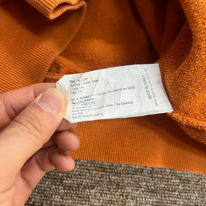 [BUNJANG] Uniform Bridge 1960 Crewneck Orange M / 유니폼브릿지 1960 맨투맨 오렌지 M