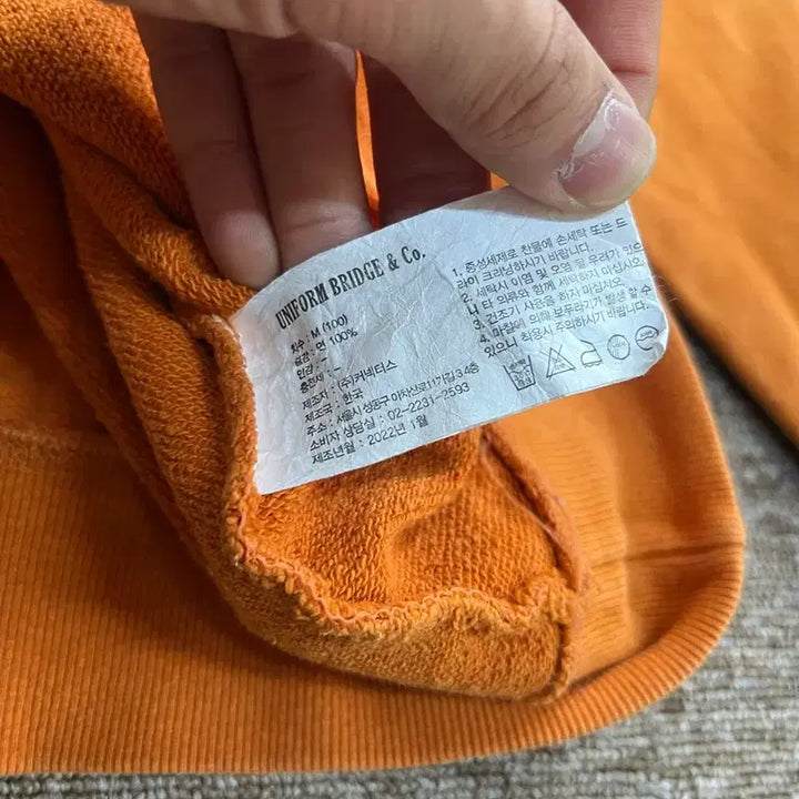 [BUNJANG] Uniform Bridge 1960 Crewneck Orange M / 유니폼브릿지 1960 맨투맨 오렌지 M