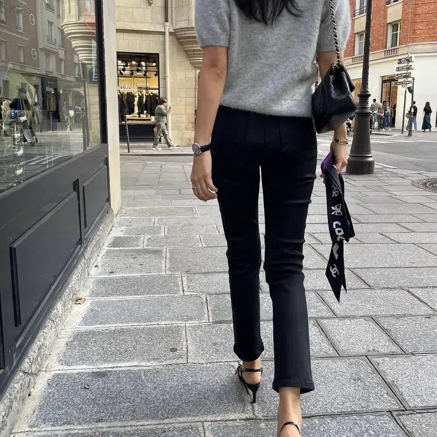 [BUNJANG] Roniel Coating Black Jeans - S / 로니엘 코팅블랙진 - s 새상품