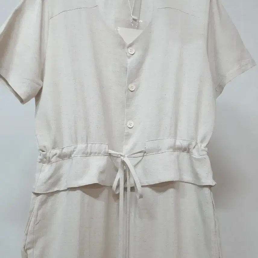 [SOLD OUT] 새상품 린넨 스트링 점프수트