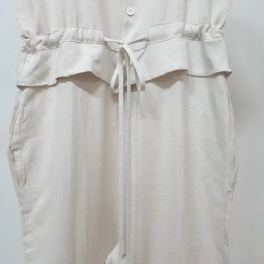 [SOLD OUT] 새상품 린넨 스트링 점프수트