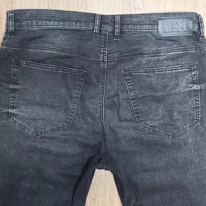 [BUNJANG] Diesel Washed Black Jeans Sweat Pants / 정품 디젤 워시드 블랙진 스웨트 팬츠 청바지 36~37
