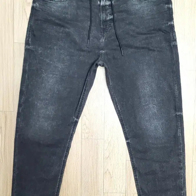 [BUNJANG] Diesel Washed Black Jeans Sweat Pants / 정품 디젤 워시드 블랙진 스웨트 팬츠 청바지 36~37