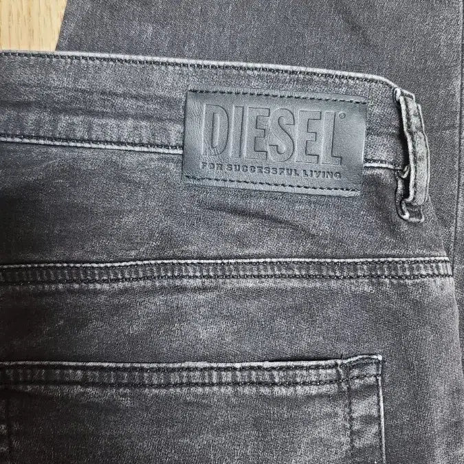 [BUNJANG] Diesel Washed Black Jeans Sweat Pants / 정품 디젤 워시드 블랙진 스웨트 팬츠 청바지 36~37