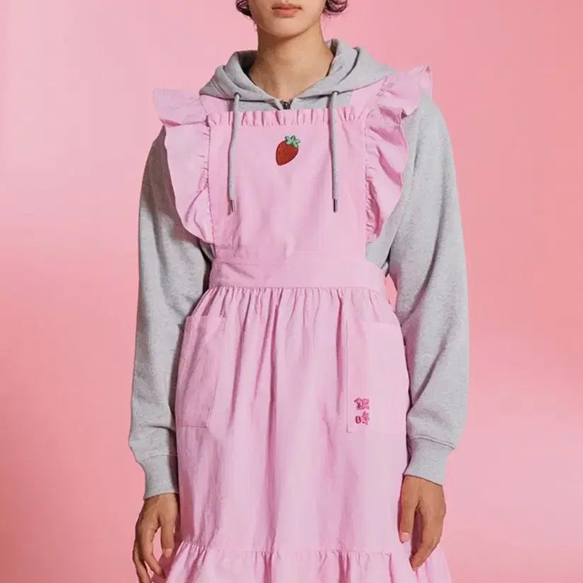 [BUNJANG] SPAO Gintoki Strawberry Apron / 더이상 가격내림X 미개봉,새상품) 스파오 은혼 긴토키 딸기 앞치마