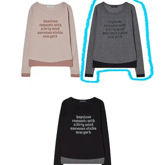 [BUNJANG] Awesome Studio Layered Long Sleeve T-Shirt Charcoal / 무신사 어썸스튜디오 레이어드 긴팔 티셔츠 챠콜 스컬프터 레이브 애즈온