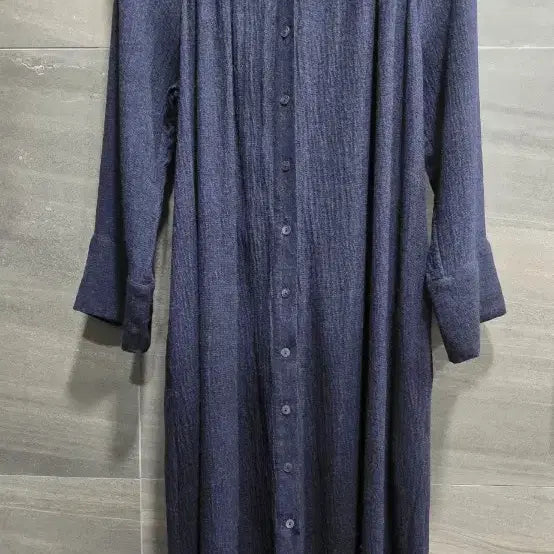 [SOLD OUT] 마시모두띠,  비스코스  모혼방 세련된  8부소매 벨티드 셔츠형 원피