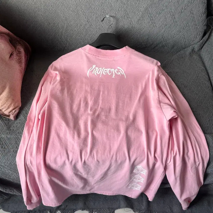 [BUNJANG] Projectgr Metallic Logo Long Sleeve 2 / 프로젝트gr  메탈릭 로고 롱슬리브 2