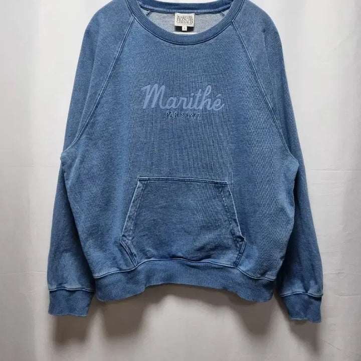 [BUNJANG] Marithe Francois Girbaud Denim Blue Sweatshirt / 마리떼 프랑소와 저버 블루 데님 맨투맨