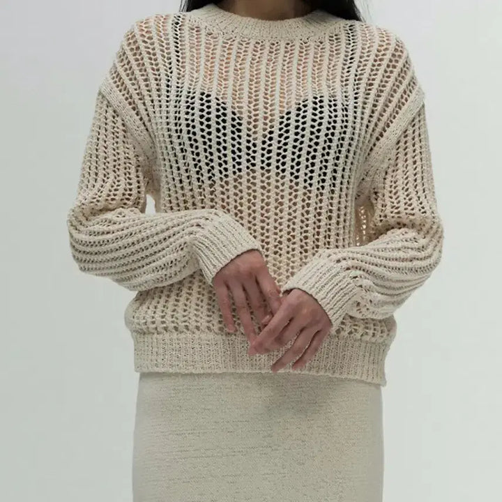 [BUNJANG] AMOMENTO Crochet Pullover / 아모멘토 크로셰 풀오버 amomento crochet pullover