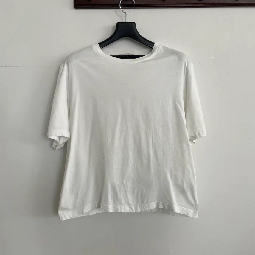 [BUNJANG] COS White Round Neck Short Sleeve T-Shirt Size S (95-100) / 코스 S,95-100 화이트 라운드넥 반팔 티셔츠