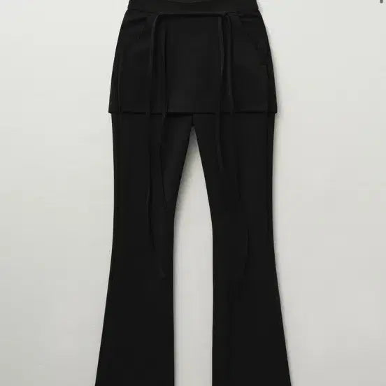 [BUNJANG] Helene Paris Layered Skirt Bootcut Pants / 헬레네파리스 레이어드 스커트 부츠컷 팬츠