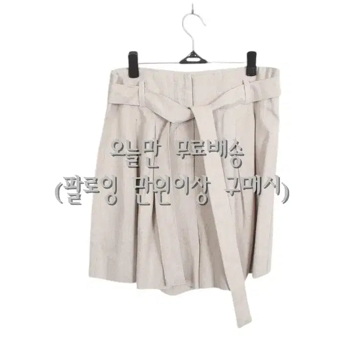 [BUNJANG] Zara Basic Linen Tie-Waist Shorts Women&