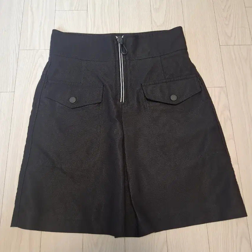 [BUNJANG] Sandro Zipper Detail Midi Skirt / 산드로 지퍼 미디 스커트