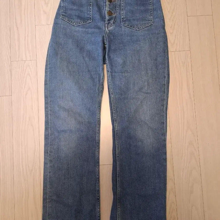 [BUNJANG] Maje Button-Up Denim Jeans / 마쥬 버튼업 데님 청바지