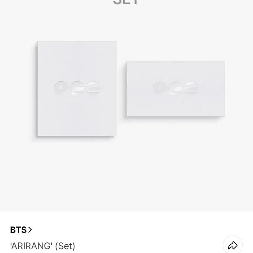 [SOLD OUT] (대량판매가능, 미개봉) 2종세트 BTS 아리랑 세트 대량 판매합니다!