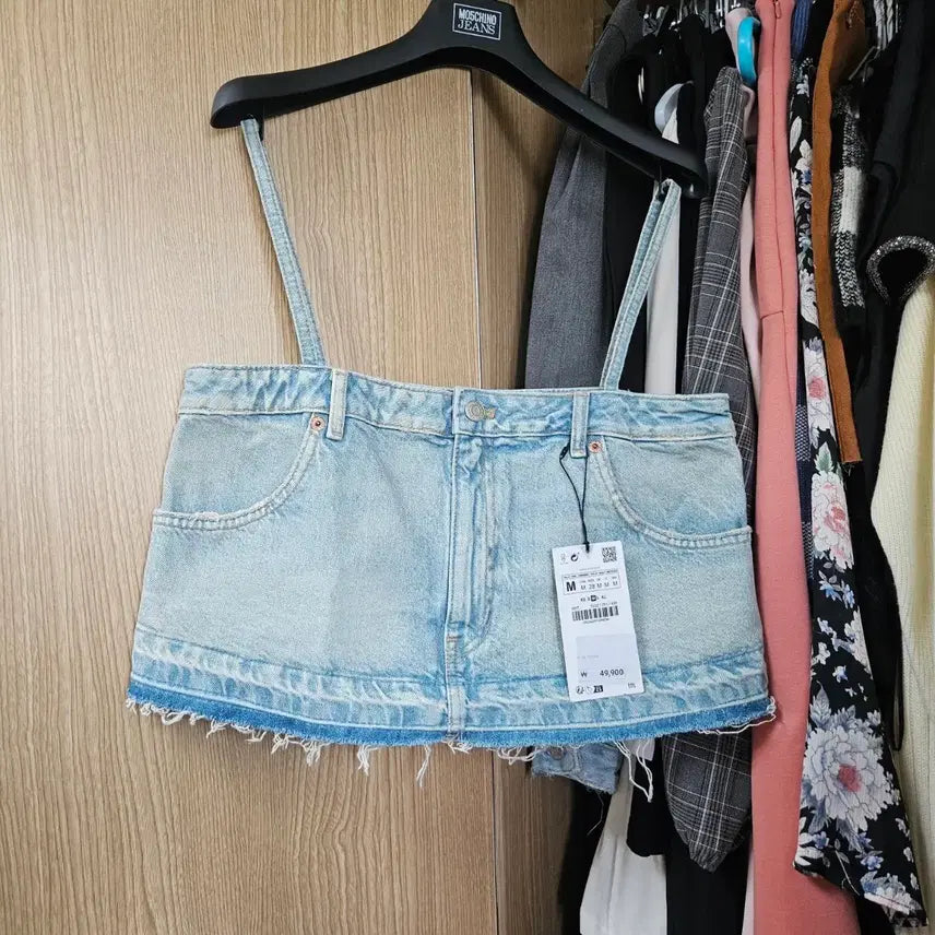 [SOLD OUT] 자라 데님 뷔스티에 M 사이즈 새상품