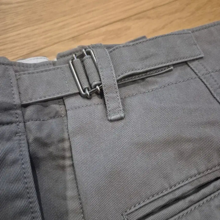 [BUNJANG] In The Raw Wide Officer Chino Pants Olive Gray (Size 2) / 인더로우 와이드 오피서 치노팬츠 올리브 그레이  2.