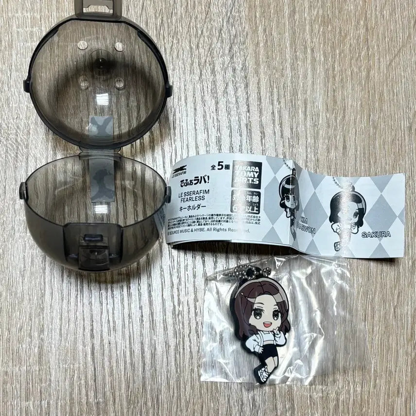 [BUNJANG] LE SSERAFIM Sakura FEARLESS Rubber Keychain / 르세라핌 FEARLESS 러버 키링 사쿠라