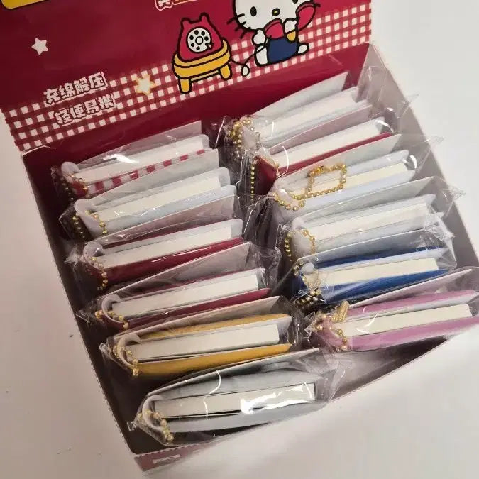 [BUNJANG] Sanrio Hello Kitty Mini Notebook Keychain (Set of 12) / 헬로키티 정품 미니수첩 키링