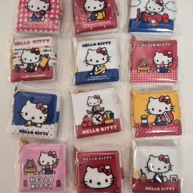 [BUNJANG] Sanrio Hello Kitty Mini Notebook Keychain (Set of 12) / 헬로키티 정품 미니수첩 키링