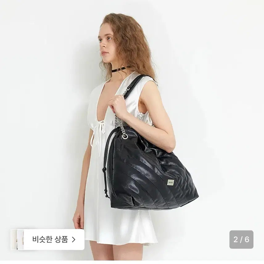 [BUNJANG] Badg G  quilted shoulder bag / 배드지지 퀄팅 숄더백