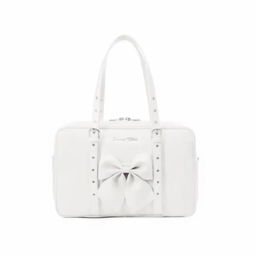 [BUNJANG] Aydang Club Ribbon Medium School Bag / 아이당클럽 리본 미디엄 스쿨백