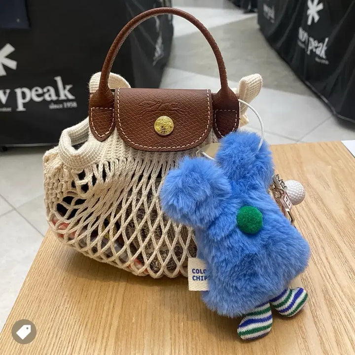 [BUNJANG] Longchamp Le Pliage Filet Bag Net Bag XS Ecru / [새상품] 롱샴 르 플리아쥬 필렛백 네트백 XS
