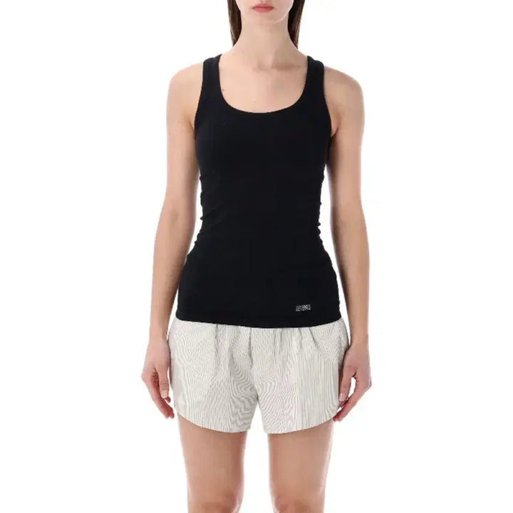 [BUNJANG] MM6 Maison Margiela Cotton Polyamide Elastane Tank Top Black / (새상품)MM6 메종 마르지엘라 코튼 폴리아미드 엘라스테인 탱크 탑 블랙
