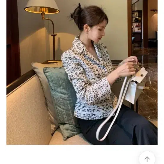 [BUNJANG] Dermano Eve Tweed Jacket / 더마농 이브 트위드 재킷 봄 하객룩 수입