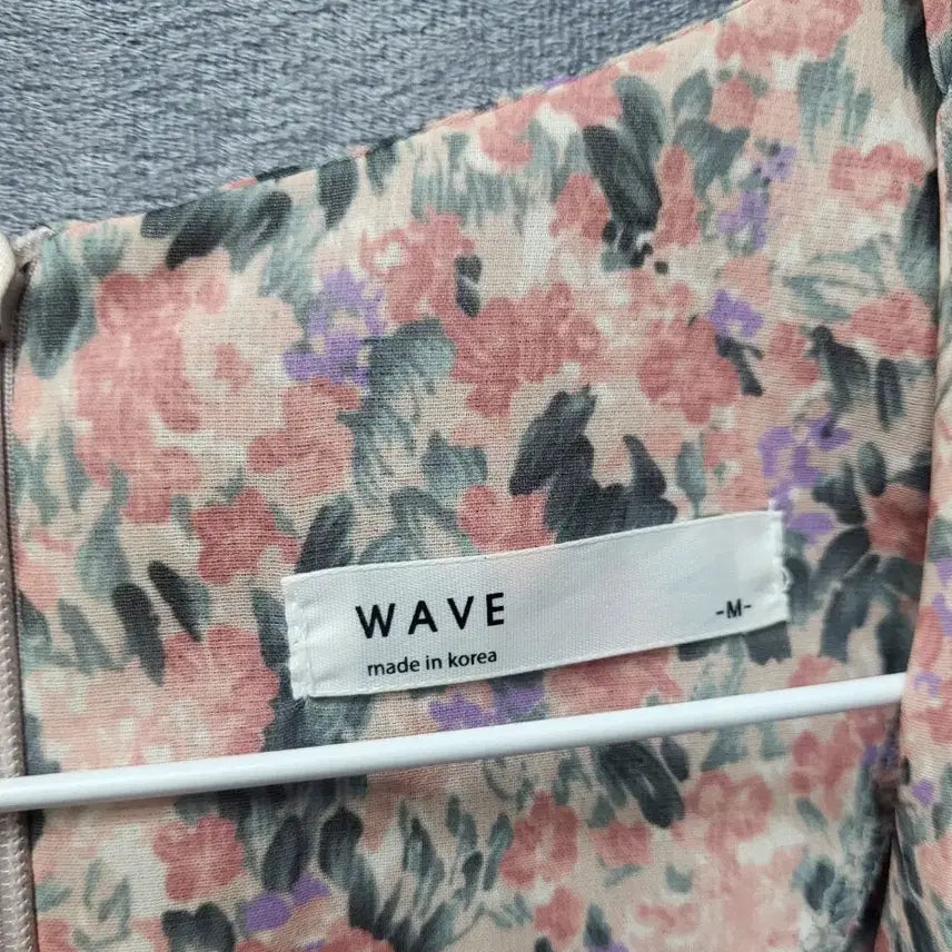 [BUNJANG] WAVE Flower Shirring One-Piece Dress / WAVE 플라워 셔링 원피스