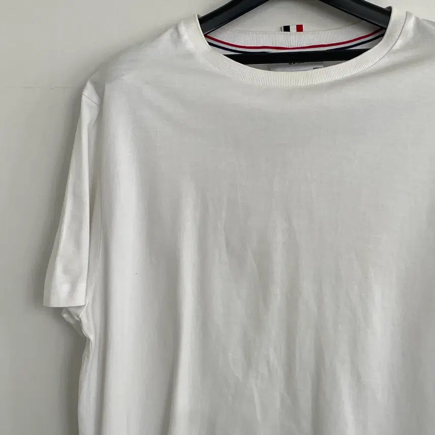 [BUNJANG] Thom Browne Jersey Relaxed Side Slit White T-Shirt / 톰브라운 3,100 저지 릴렉스드 사이드 슬릿 화이트 반팔 티셔츠