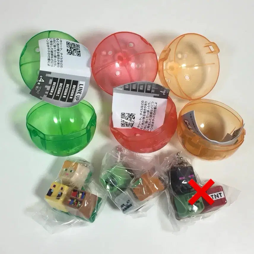 [BUNJANG] Minecraft Keycap Keyring Gacha / 개당) 마인크래프트 키캡 키보드 키링 가챠