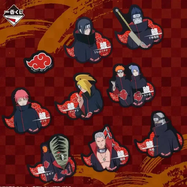 [BUNJANG] Naruto Ichiban Kuji Akatsuki Sticker (Sealed) / 나루토 이치방쿠지 제일복권 I상 아카츠키 스티커 미개봉