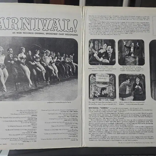 [BUNJANG] Carnival! Original Broadway Cast Recording LP / 뮤지컬_카니발 Carnival!_ LP USA