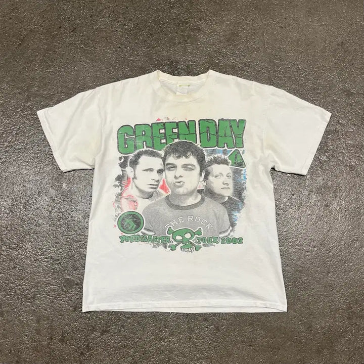 [BUNJANG] Green Day Tour T-shirt / 2002 그린데이 투어 티셔츠 (105)